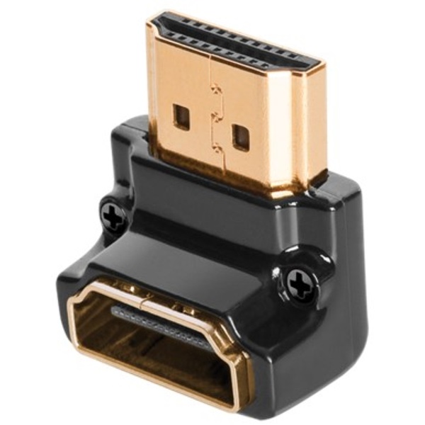 AudioQuest HDM90N HDMI Type A aljzat - Type A aljzat aranyozott csatlakozós 90 fokos adapter AudioQuest HDM90N HDMI Type A aljzat - Type A aljzat aranyozott csatlakozós 90 fokos adapter