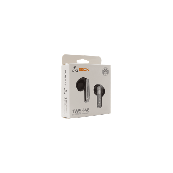  SBOX EB-TWS148B bluetooth v5.3 fülhallgató mikrofonnal BR+EDR+BLE Fekete