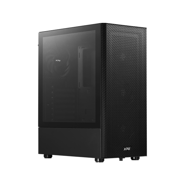 ADATA XPG  Midi ATX Valor MESH, 4x120mm ventilátor Tápegység nélkül  üvegfalú Számítógépház Fekete