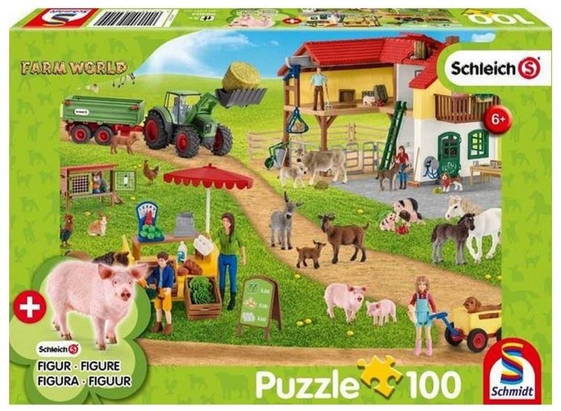 Schmidt Farm World, Farm and farm shop 100 db-os puzzle (56404)