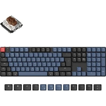 Keychron K5 Pro Swappable Gateron RGB Backlight Brown Switch billentyűzet UK