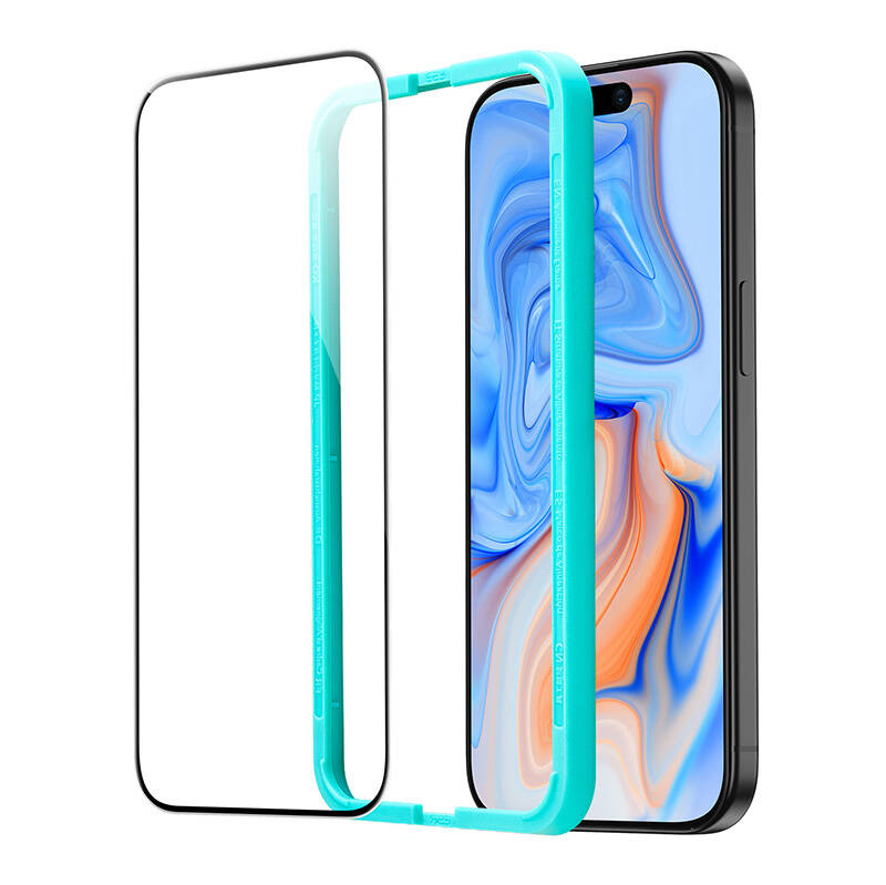 ESR edzett üveg iPhone 15 Plus készülékhez 1db. (átlátszó)