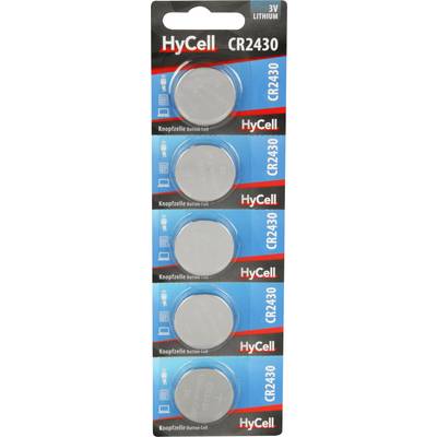 HyCell CR2430 Gombelem CR 2430 Lítium 300 mAh 3 V 5 db
