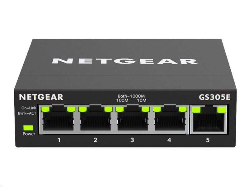 Netgear GS305E Gigabit 5 portos managelhető switch