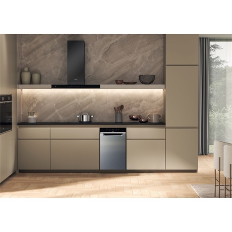 Whirlpool WH3UC10BS7A0X   10 terítékes keskeny beépíthető mosogatógép