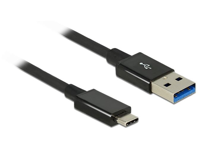 Delock 83983 USB 3.1 Gen2 Type-C -> USB Type-A összekötő kábel 1m Delock 83983 USB 3.1 Gen2 Type-C -> USB Type-A összekötő kábel 1m