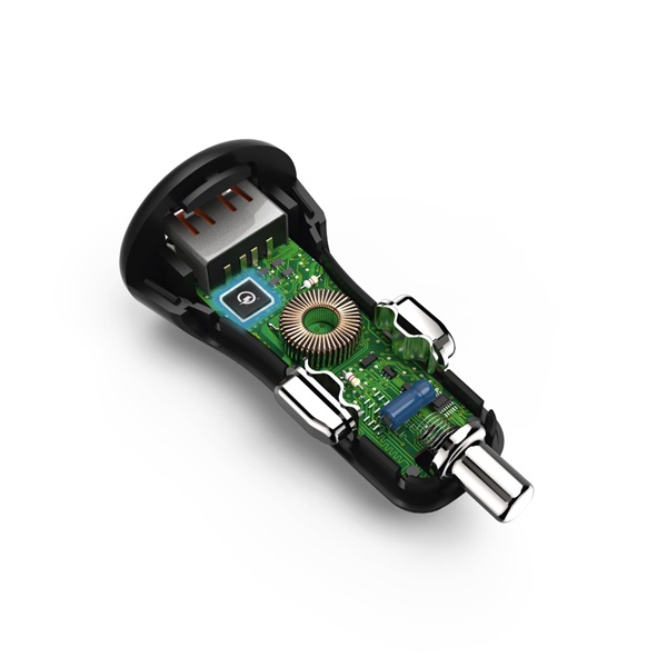 Hama 178239 Qualcomm 3.0 autós gyorstöltő fekete