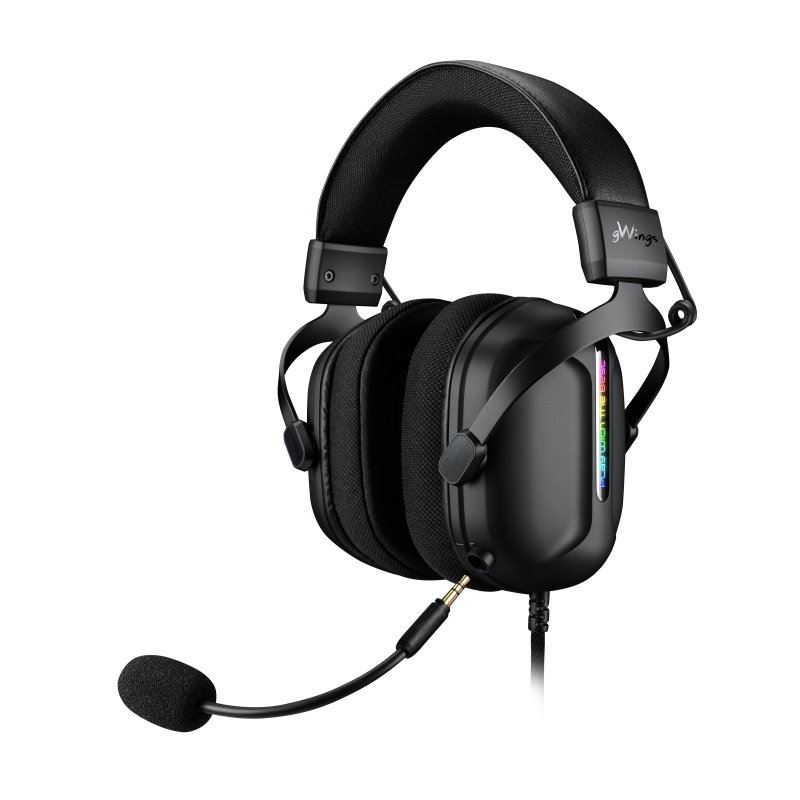 gWings GW930hs gaming headset fekete