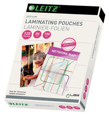 Leitz iLAM meleglamináló fólia A6 méret, 125 mikron (33806)