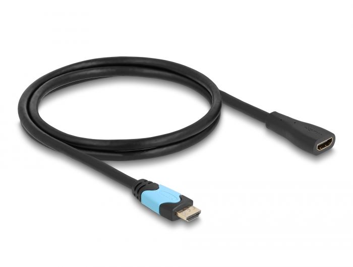DeLock HDMI anya - HDMI apa kábel 48 Gbps 8K 60 Hz bővítőkábel fekete 1 m (81997) DeLock HDMI anya - HDMI apa kábel 48 Gbps 8K 60 Hz bővítőkábel fekete 1 m (81997)