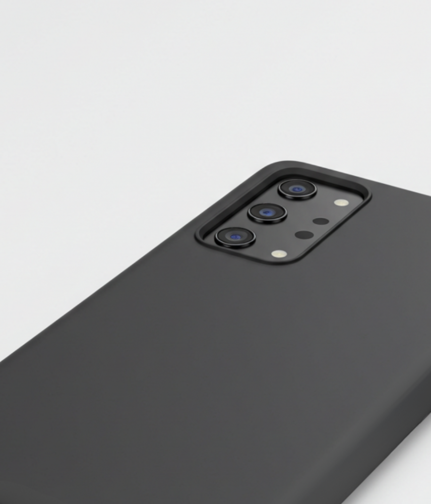Premium szilikon tok, iPhone 16 Pro, Fekete