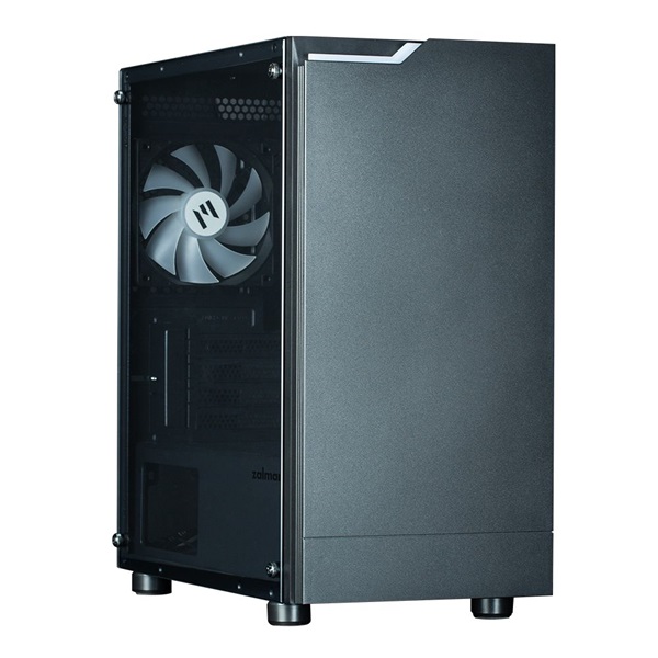 Zalman T4 PLUS Black fekete (táp nélküli) ablakos mATX ház