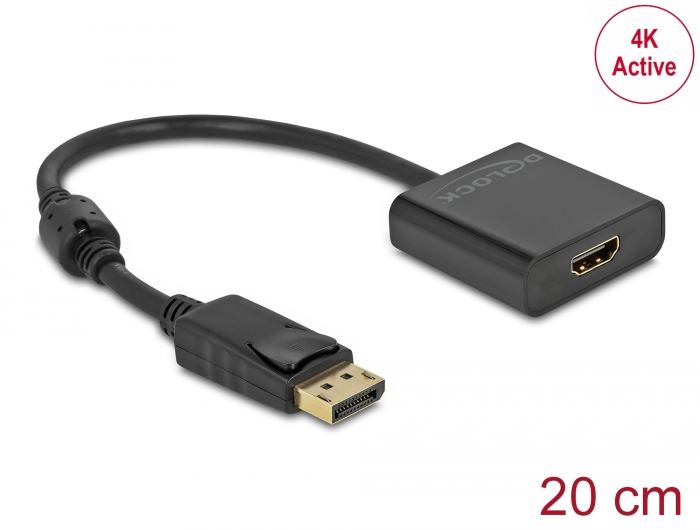 Delock 63585 DisplayPort - HDMI adapter Delock 63585 DisplayPort - HDMI adapter