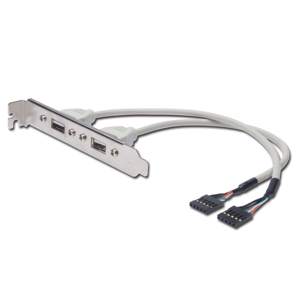 PremiumCord USB csatlakozó (2x USB - A) Beépíthető, alaplaphoz csatlakoztatható (KUZAS) PremiumCord USB csatlakozó (2x USB - A) Beépíthető, alaplaphoz csatlakoztatható (KUZAS)