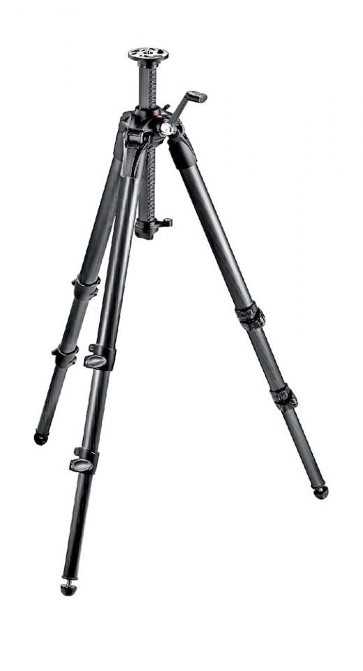 Manfrotto 057 Karbon 3 szekciós állvány fogaskerekes középoszloppal (MT057C3-G)