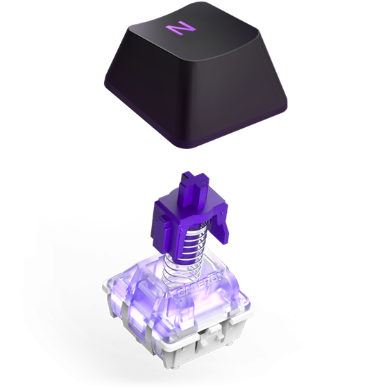  NZXT  KB-001NB-UK Function 2 billentyűzet Fekete  UK 