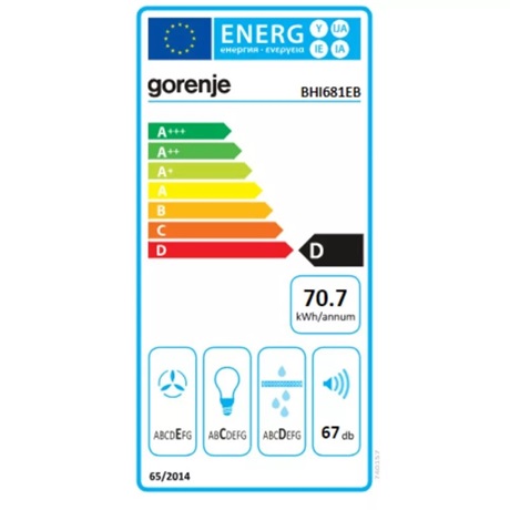 Gorenje BHI681EB Beépíthető páraelszívó 
