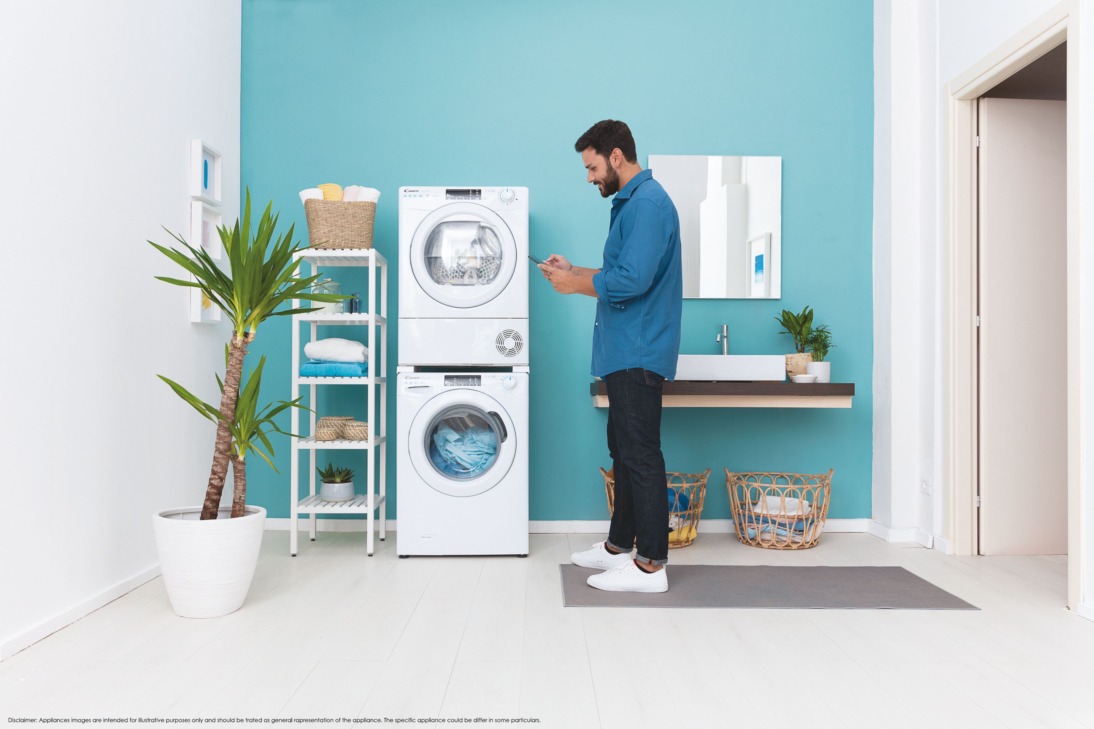 Candy CSO 1295TW4/1-S Elöltöltős mosógép - 9 kg, 1200 ford./perc, B Energiaosztály, Gőz program,  WiFi+BT