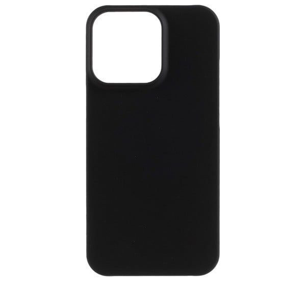 Műanyag telefonvédő (gumírozott) FEKETE [Apple iPhone 13 Pro]
