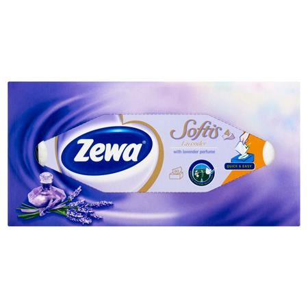 Zewa Softis kozmetikai kendő 80db levendula (28422)