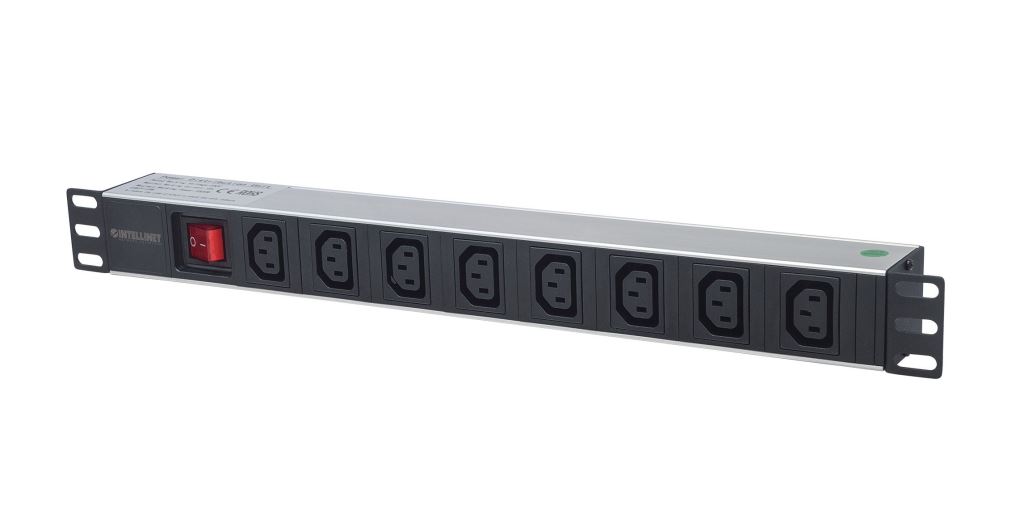 Intellinet rack elosztó 8 aljzat C13 2m kapcsolós 19" 1U fekete (163620) Intellinet rack elosztó 8 aljzat C13 2m kapcsolós 19" 1U fekete (163620)
