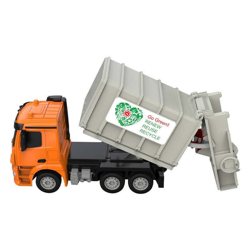 Remote control RC garbage truck 1:26 Double Eagle ( orange) Mercedes-Benz Antos E676-003 Remote control RC garbage truck 1:26 Double Eagle ( orange) Mercedes-Benz Antos E676-003