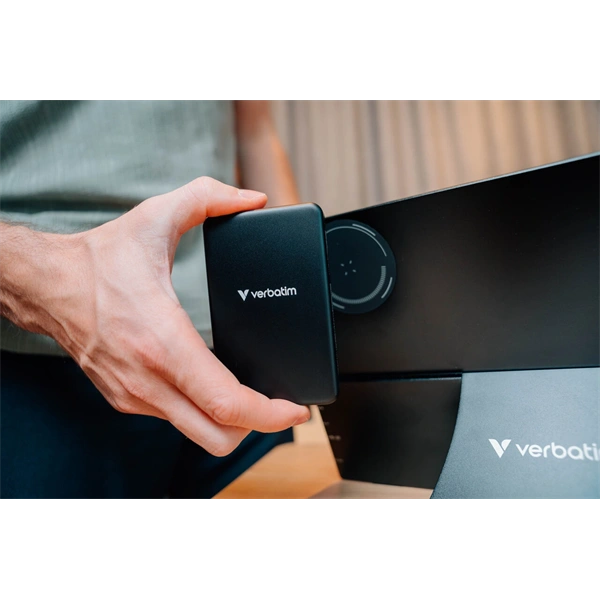 Verbatim 13,3" 32087 Hordozható monitor + 5000mAh Powerbank - 1920x1200, WUXGA, LED, IPS, Hangszóró, FreeSync,  Érintőképernyő, Fekete