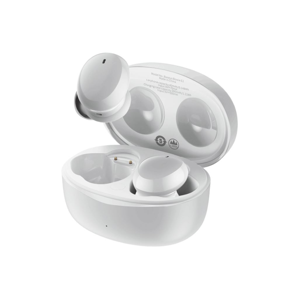 Baseus Bowie E2 TWS Bluetooth fülhallgató fehér (NGTW090002 )
