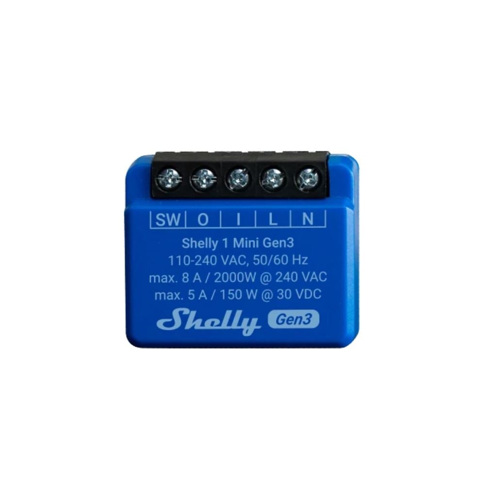 Shelly PLUS 1 Mini GEN3 egy áramkörös WiFi + Bluetooth okosrelé (ALL-REL-PLUSMINI1-R3) Shelly PLUS 1 Mini GEN3 egy áramkörös WiFi + Bluetooth okosrelé (ALL-REL-PLUSMINI1-R3)