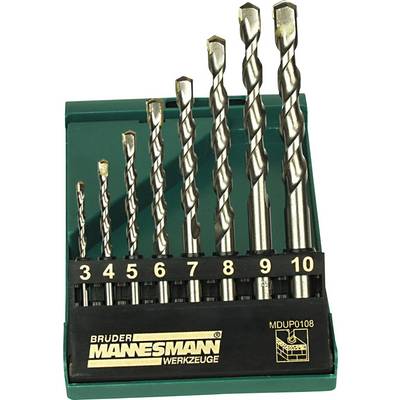Kő spirálfúró készlet Brüder Mannesmann M54309 1 db Kő spirálfúró készlet Brüder Mannesmann M54309 1 db