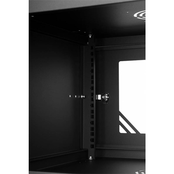 Stalflex 6U fali rack szekrény 19" 450mm fekete (RC19-6U-450GB)