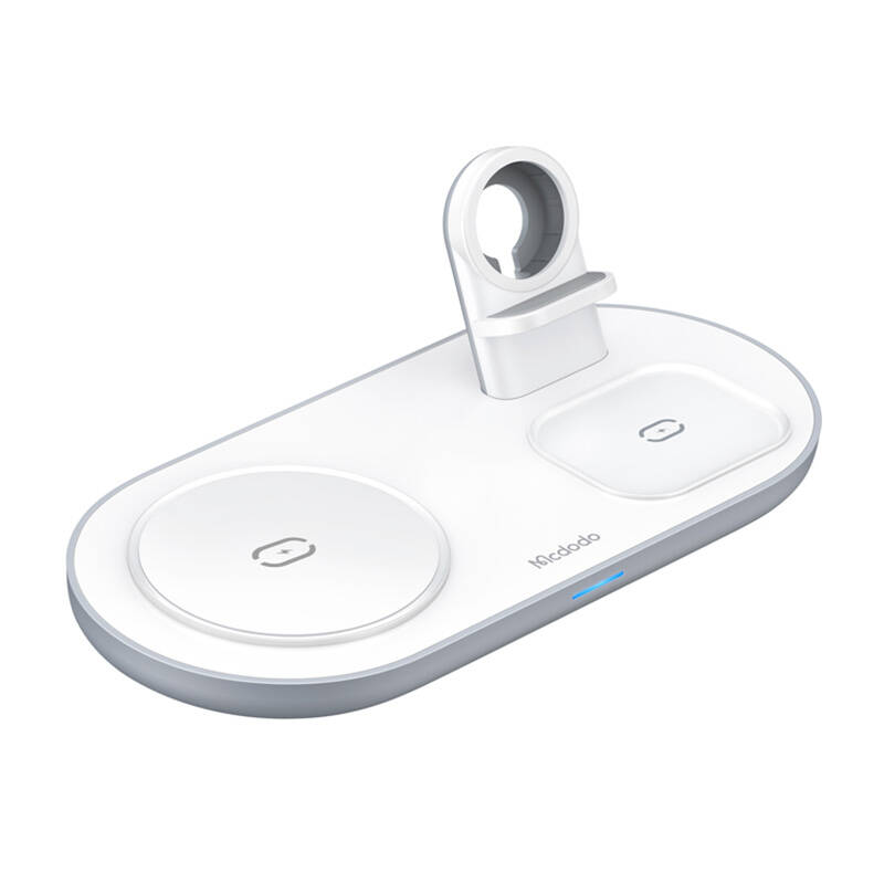 Wireless Charger Mcdodo CH-7060 3 in 1 15W (mobile/TWS/Apple watch) (white) Wireless Charger Mcdodo CH-7060 3 in 1 15W (mobile/TWS/Apple watch) (white)