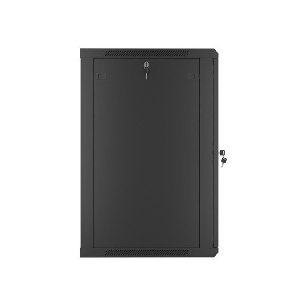 Lanberg 18U 19" fali rack szekrény 600x600mm fekete (WF01-6618-10B)