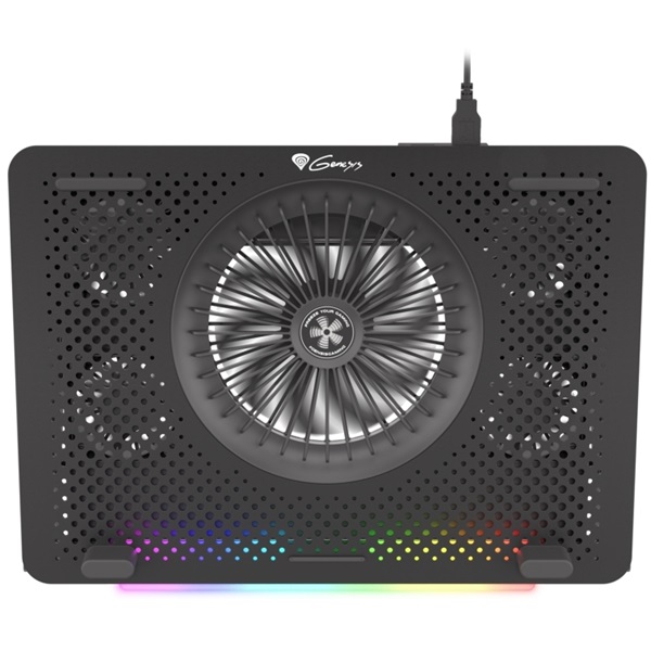 Natec Genesis Oxid 450 RGB 15.6"-17.3" Notebook hűtő fekete (NHG-1678)