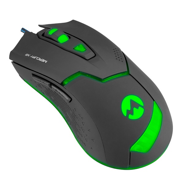 Everest Mercury X8 3200 DPI optikai RGB LED Gamer Egér Fekete Everest Mercury X8 3200 DPI optikai RGB LED Gamer Egér Fekete