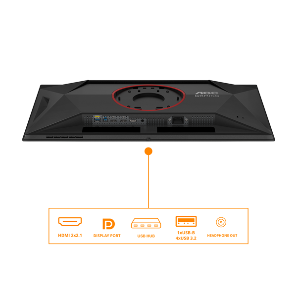 AOC Gaming OLED monitor 27" Q27G4ZD, 2560x1440, 16:9, 250cd/m2, 0,03ms, 280Hz, 2xHDMI/DP/4xUSB-A, áll.mag.,pivot