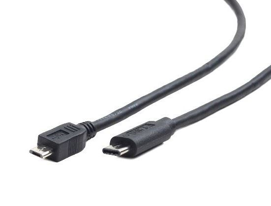 Gembird Cablexpert USB 2.0 micro B apa --> Type-C (USB-C) kábel 1m fekete (CCP-USB2-MBMCM-1M) Gembird Cablexpert USB 2.0 micro B apa --> Type-C (USB-C) kábel 1m fekete (CCP-USB2-MBMCM-1M)