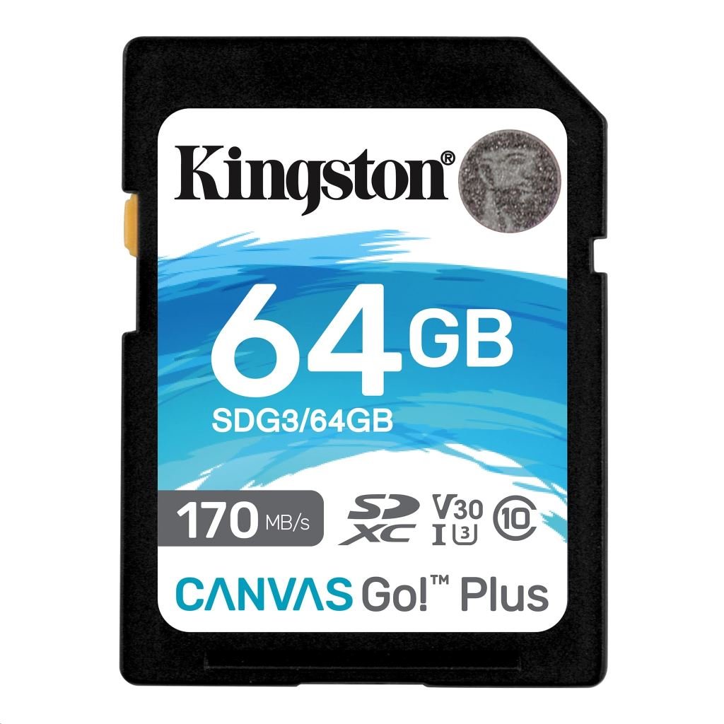64GB SDXC Kingston Canvas Go! Plus UHS-I U3 V30 (SDG3/64GB) 64GB SDXC Kingston Canvas Go! Plus UHS-I U3 V30 (SDG3/64GB)