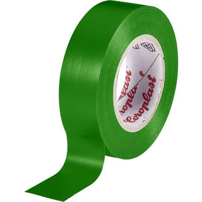 PVC elektromos szigetelő szalag (H x Sz) 10 m x 19 mm, zöld PVC 302 Coroplast, tartalom: 1 tekercs PVC elektromos szigetelő szalag (H x Sz) 10 m x 19 mm, zöld PVC 302 Coroplast, tartalom: 1 tekercs