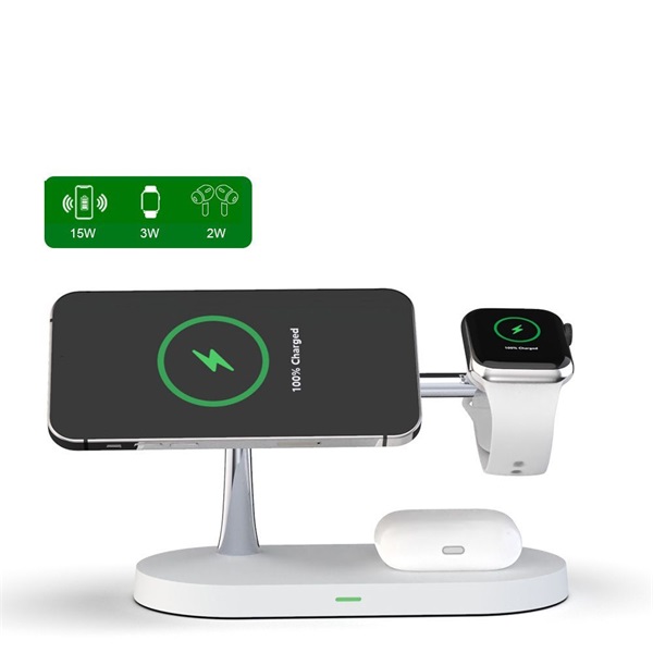 Tech-Protect A12 15W Qi 3in1 fehér univerzális vezeték nélküli töltő állomás