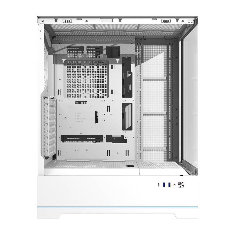 Darkflash DY451L számítógépház ventilátorok nélkül Fehér 