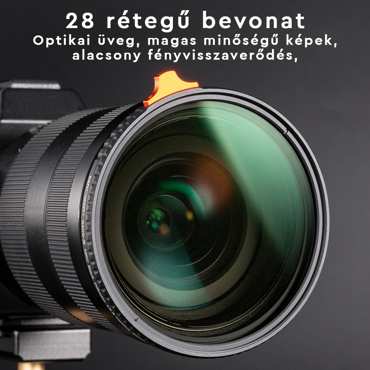 K&F Concept 62mm Multifunkcionális Black Mist lágyító 1/4, ND2-32 szűrő K&F Concept 62mm Multifunkcionális Black Mist lágyító 1/4, ND2-32 szűrő