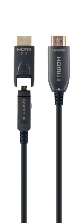 Gembird Cablexpert AOC nagy sebességű HDMI D-A kábel Ethernettel "AOC Premium Series" 20m (CCBP-HDMID-AOC-20M)