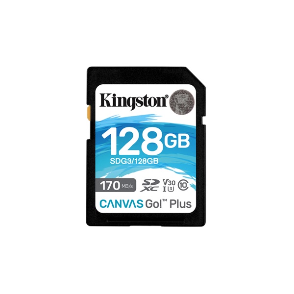 128GB SDXC Kingston Canvas Go! Plus UHS-I U3 V30  (SDG3/128GB)