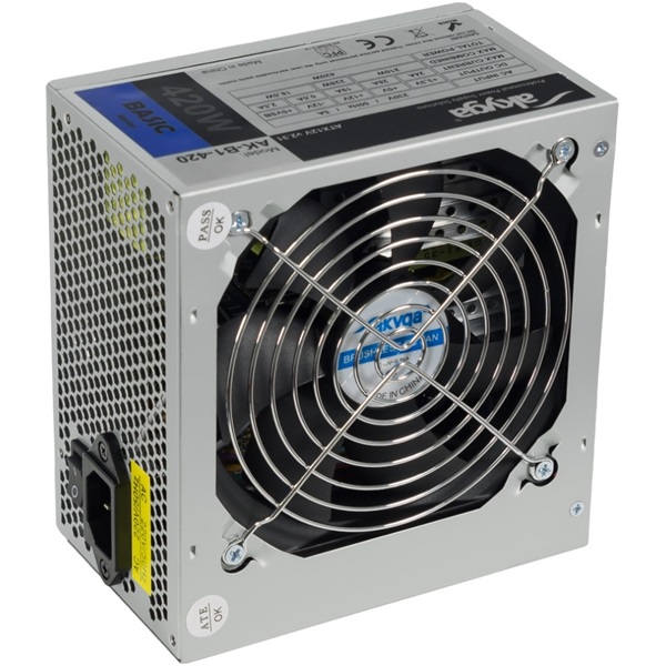 Akyga 420W Basic tápegység 12cm ventilátor (AK-B1-420)