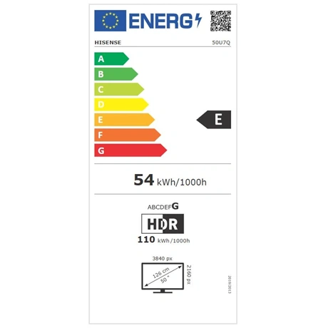 Hisense 50" 50U7Q 4K UHD Smart MiniLED ULED TV