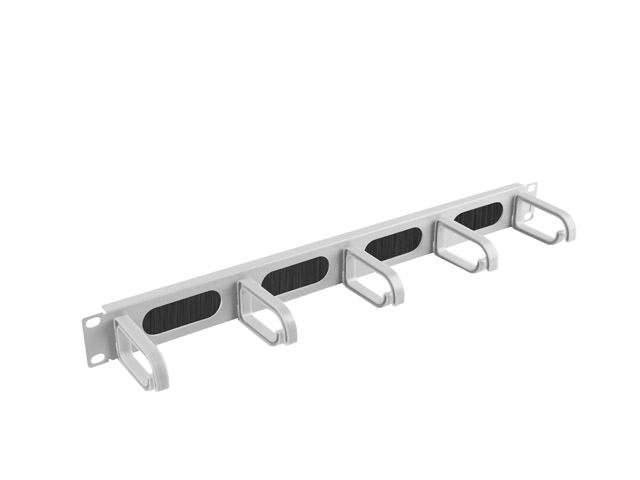 Lanberg 1U 19" fésűs kábelrendező szürke (AK-1203-S)