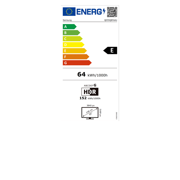Samsung 55" QE55Q8FAAUXXH 4K UHD Smart QLED TV