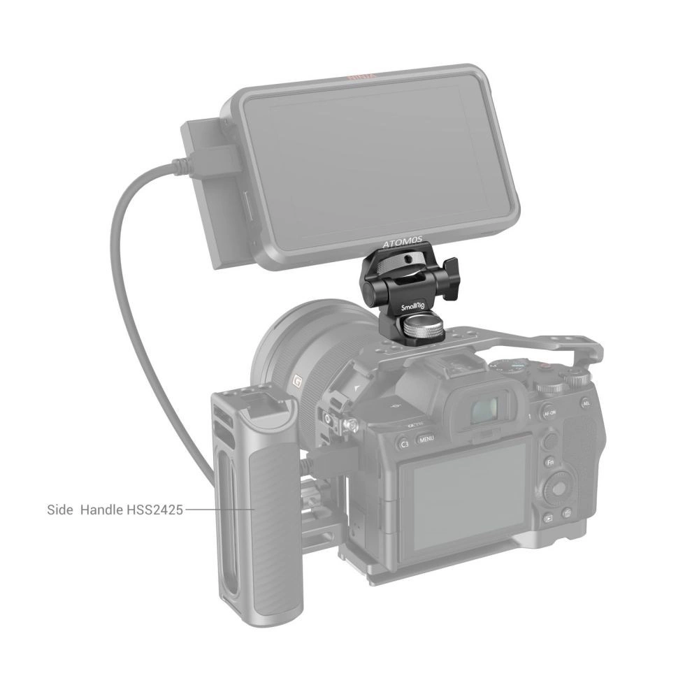 SMALLRIG Swivel and Tilt Adjustable Monitor Mount with ARRI-Style Screw mount  