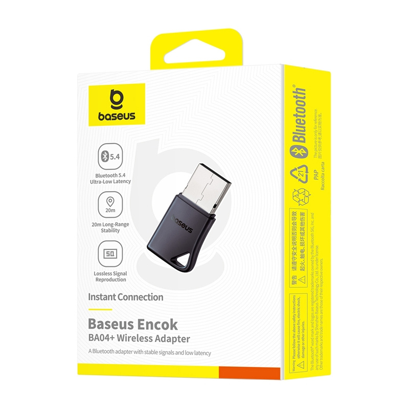 Adapter USB Baseus Encok BA04+ Bluetooth 5.4 USB Baseus Encok BA04+ Bluetooth 5.4